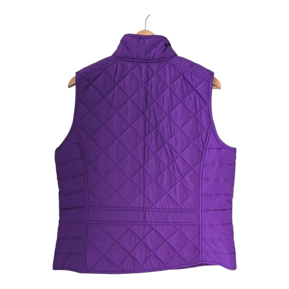 Lauren Ralph Lauren Purple Diamond Quilted Full-Zip Vest Size XL - Picture 3 of 14